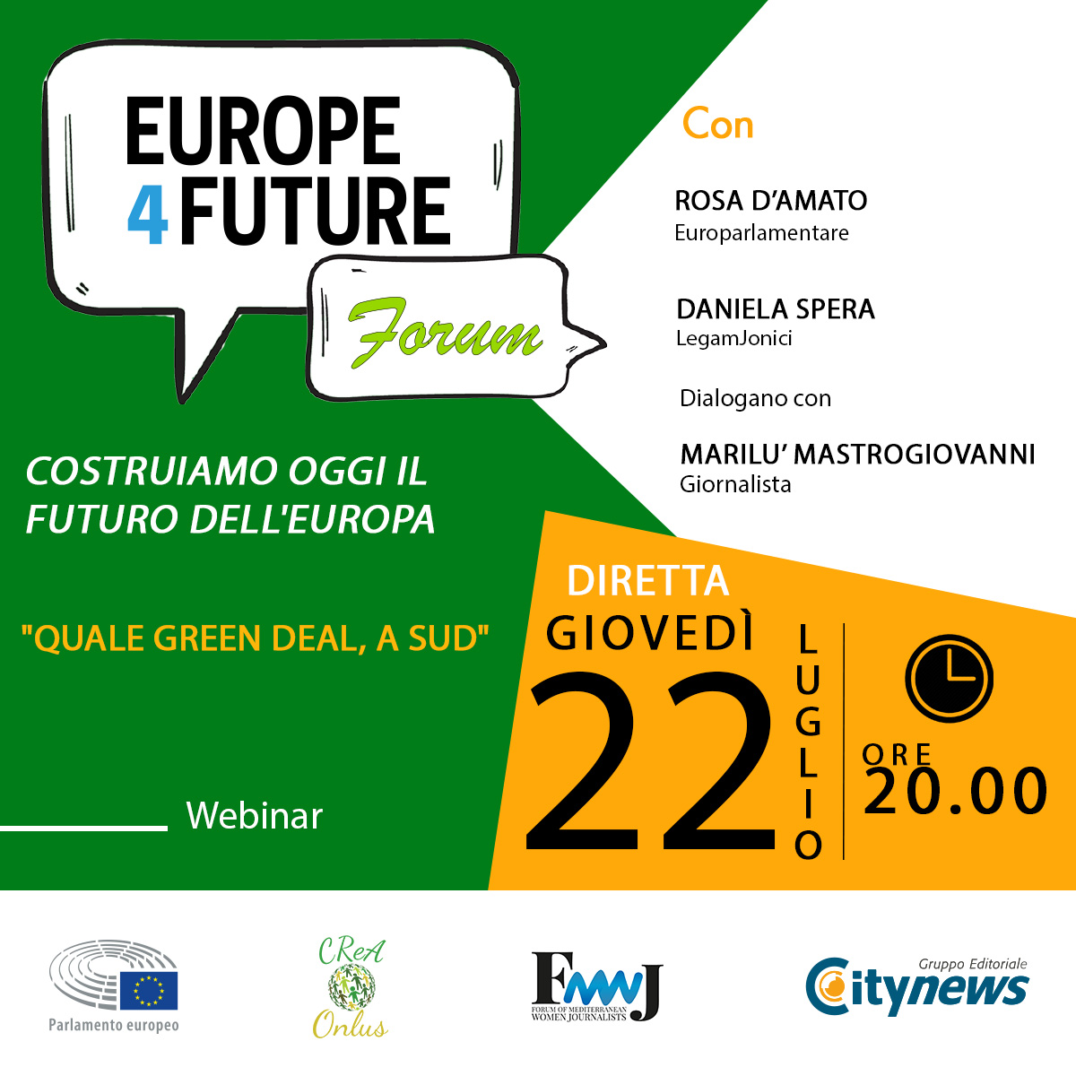 LOCANDINA EUROPE4FUTURE GREEN DEAL